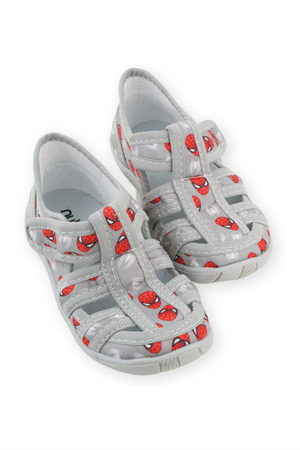 Çocuk Keten Ev Ayakkabısı Gri