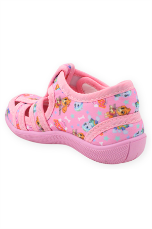 Çocuk Keten Ev Ayakkabısı Pembe