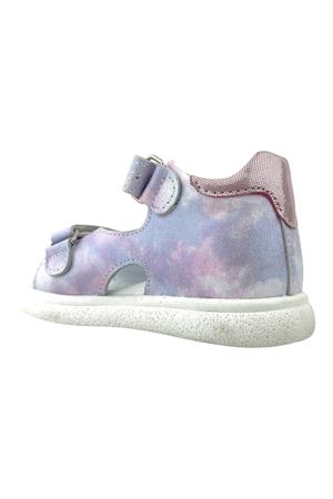 Cote d Azur Kız Çocuk Burnu Açık Deri Sandalet Lila