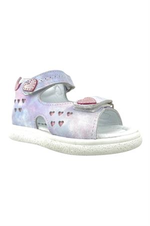 Cote d Azur Kız Çocuk Burnu Açık Deri Sandalet Lila