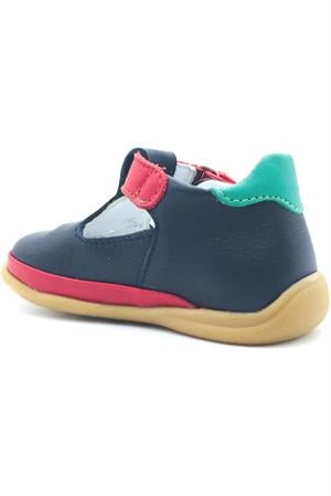 Fasülye Modeli Erkek İlk Adım Ayakkabısı  Kırmızı-Lacivert