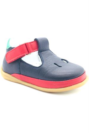 Fasülye Modeli Erkek İlk Adım Ayakkabısı  Kırmızı-Lacivert