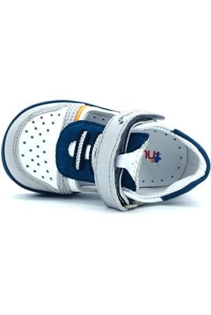 Geniş Kalıp Lastikli Erkek İlkAdım Ayakkabısı Kot-Gri