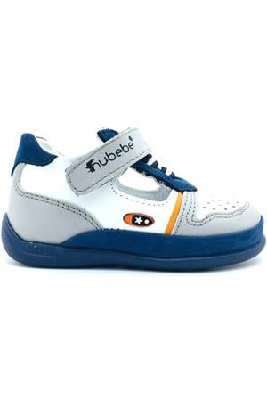 Geniş Kalıp Lastikli Erkek İlkAdım Ayakkabısı Kot-Gri