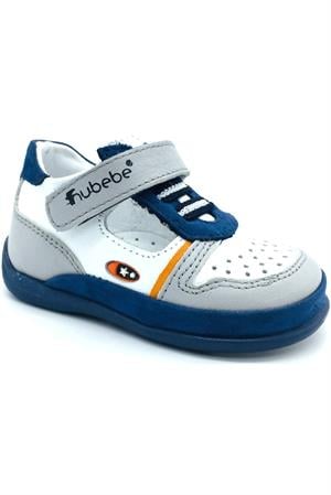 Geniş Kalıp Lastikli Erkek İlkAdım Ayakkabısı Kot-Gri