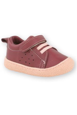 Hispanic Kız İlk Adım Ayakkabısı Deri Spor Vişne
