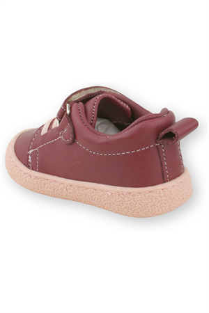 Hispanic Kız İlk Adım Ayakkabısı Deri Spor Vişne