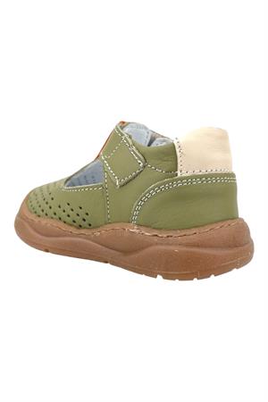 Irish İlk Adım Ayakkabısı Deri ve Direkli Olive