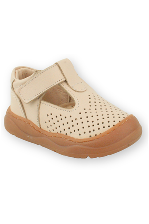 Irish İlk Adım Ayakkabısı Deri ve Direkli Bej
