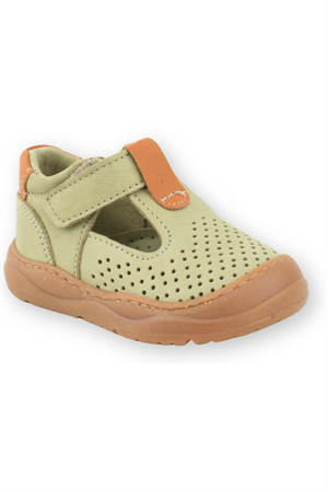 Irish İlk Adım Ayakkabısı Deri ve Direkli Olive