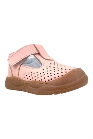 Irish Kız İlk Adım Ayakkabısı Deri ve Direkli Pembe