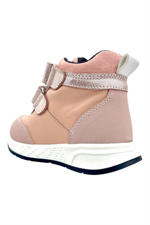 Iron Kız Çocuk Deri Bot Pudra