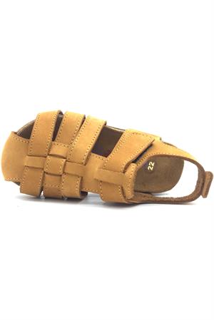 Işıklı Taban Örgülü Erkek Çocuk Sandalet Cat Nubuk