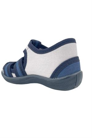 Keten Ev Ayakkabısı Lacivert-Gri