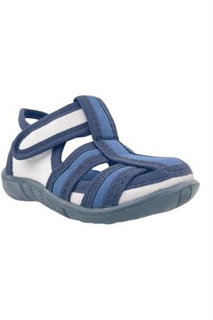 Keten Ev Ayakkabısı Lacivert-Gri