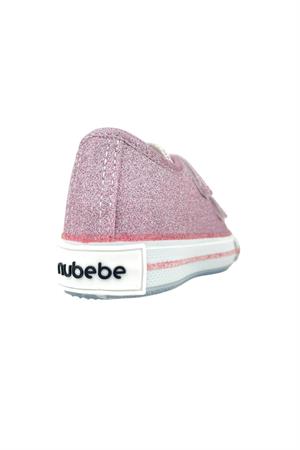 Kız Çocuk Işıklı Keten Ayakkabı Pembe Sim