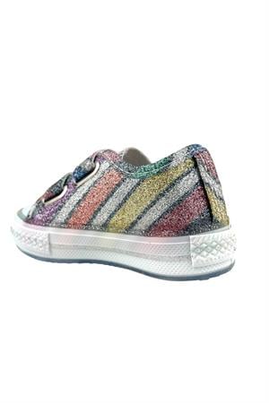 Kız Çocuk Işıklı Keten Ayakkabı Renkli hologram