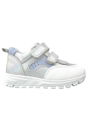 Marmara Çift Cırtlı Deri Geniş Kalıp Ayakkabı Gümüş