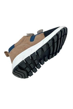 Marmara Çift Cırtlı Deri Geniş Kalıp Günlük Ayakkabı Kum