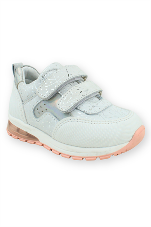 Marmara Neo Işıklı Çift Cırtlı Deri Çocuk Ayakkabısı Beyaz