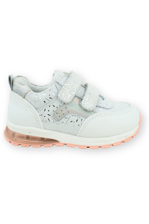 Marmara Neo Işıklı Çift Cırtlı Deri Çocuk Ayakkabısı Beyaz