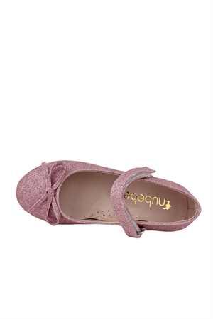 Minik Fiyonklu Klasik Kız Çocuk Babeti Pembe Sim