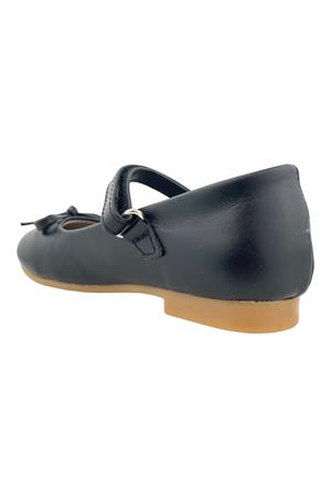 Minik Fiyonklu Klasik Kız Okul Ayakkabısı Siyah