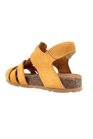 Örgülü Mantar Taban Erkek Çocuk Sandalet Cat Nubuk