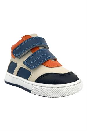 Ottoman Erkek Bebek İlk Adım Ayakkabısı Lacivert-Bej