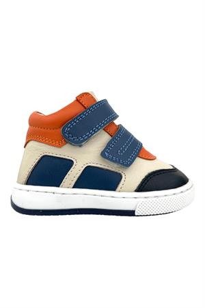 Ottoman Erkek Bebek İlk Adım Ayakkabısı Lacivert-Bej