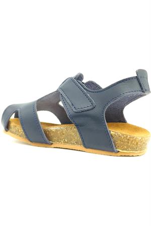 Parmak Korumalı Mantar Taban Erkek Çocuk Sandaleti Lacivert