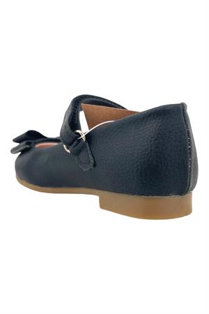 Rahat Kalıp Çocuk Büyük Fiyonklu Babet Siyah İğne