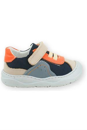 Stylish Erkek İlk Adım Ayakkabısı Deri Spor Lacivert-Bej