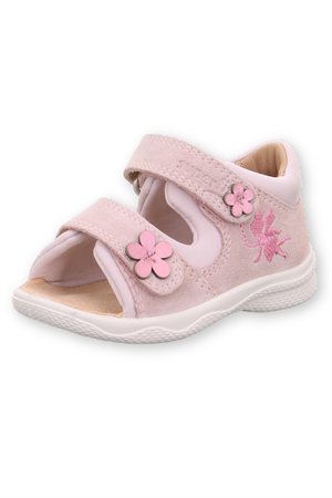 Superfit Çiçekli Bebe Boy Sandalet Pembe