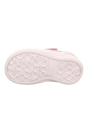 Superfit Çiçekli Deri İlk Adım Sandalet Pembe