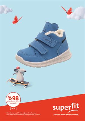 Superfit Goretex Kürklü İlk Adım Çocuk Botu Mavi