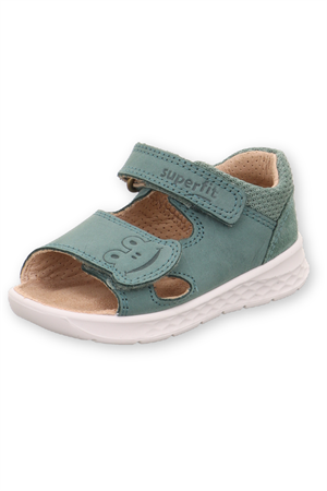 Superfit Lagoon Kurbağa Deri İlk Adım Sandalet Petrol Yeşili
