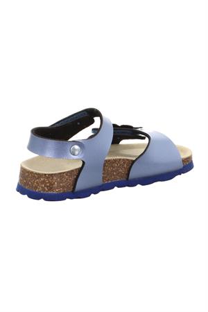Superfit Mantar Taban Çiçekli Çocuk Sandalet Lacivert