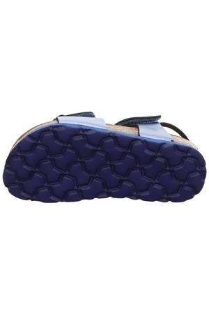 Superfit Mantar Taban Çiçekli Çocuk Sandalet Lacivert