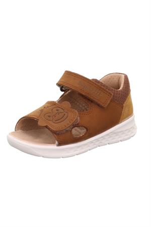 Superfit Maymun-Ayı Deri İlk Adım Sandalet Latte