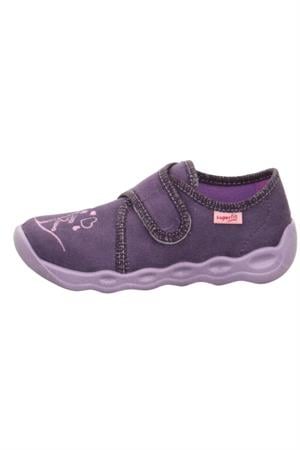 Superfit Nakışlı Keten Ev Ayakkabısı Mor