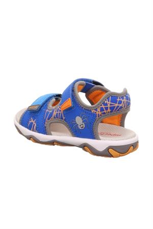 Superfit Paint Çocuk Deri Sandalet Saks Mavi