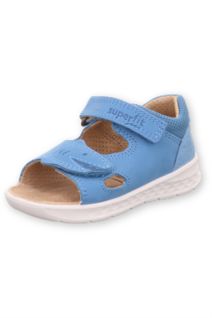 Superfit Shark Deri İlk Adım Sandalet Mavi