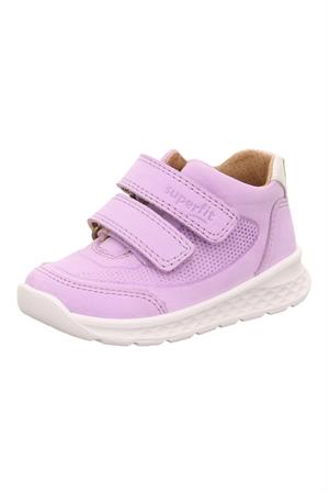 Superft İçi ve Dışı Hakiki Deri Cırtlı Hafif Ayakkabı Lila
