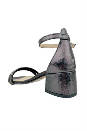 Taşlı Topuklu Ayakkabı Siyah