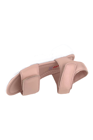 Yüksek Tabanlı Deri Sandalet Pembe
