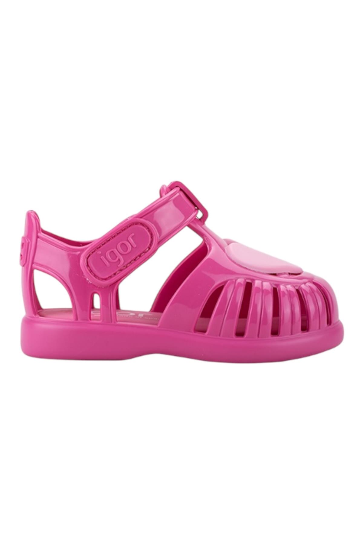 Igor Tobby Gloss Love Çocuk Sandalet Fuşya