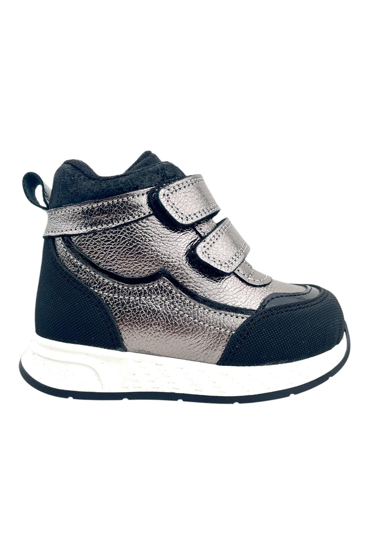 Iron Kız Çocuk Deri Bot Çelik