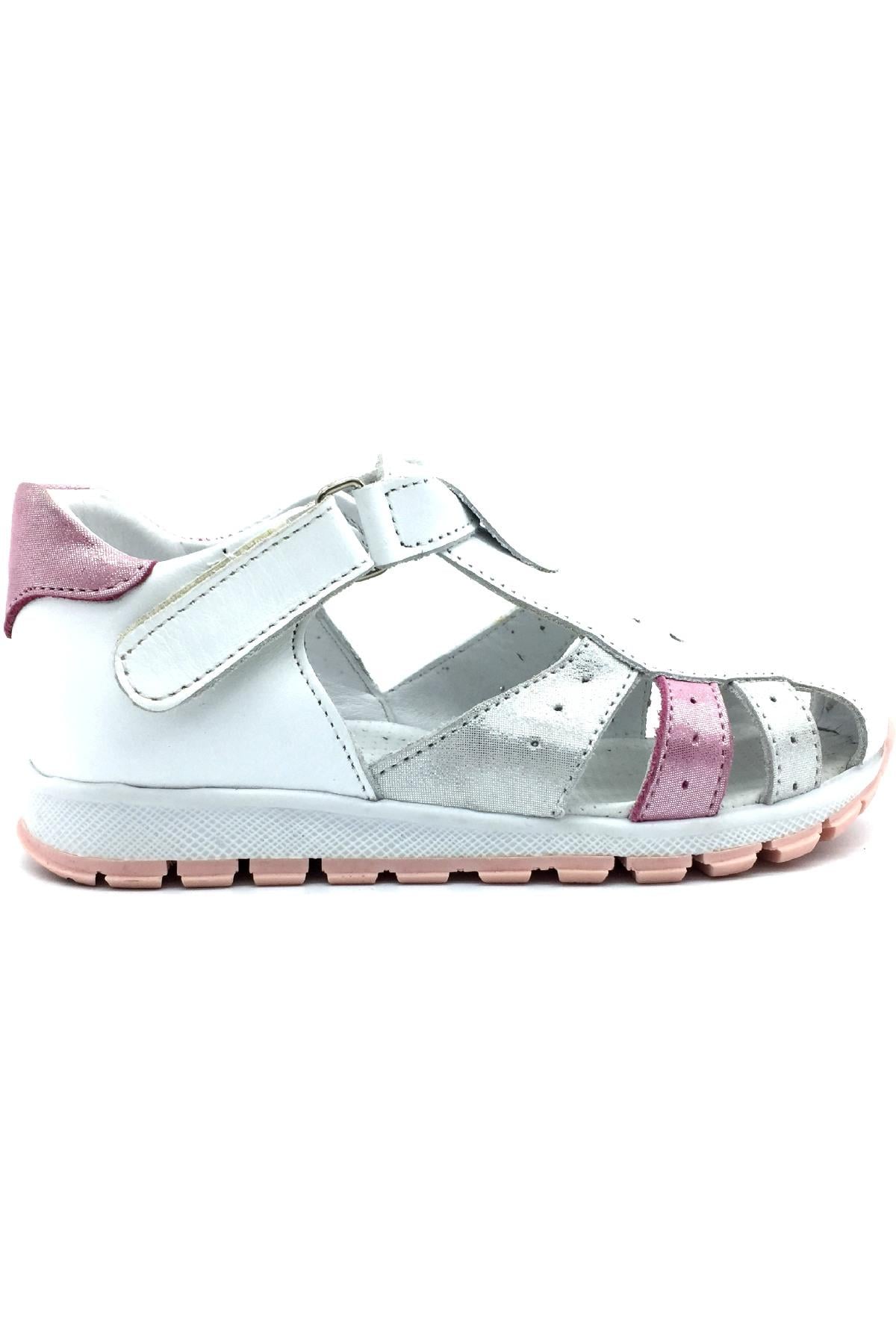 Kız Çocuk Delikli Spor Sandalet Beyaz