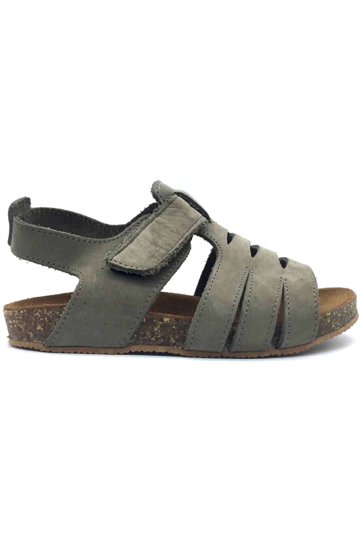 Ocks Mantar Taban Çocuk Sandaleti Gri